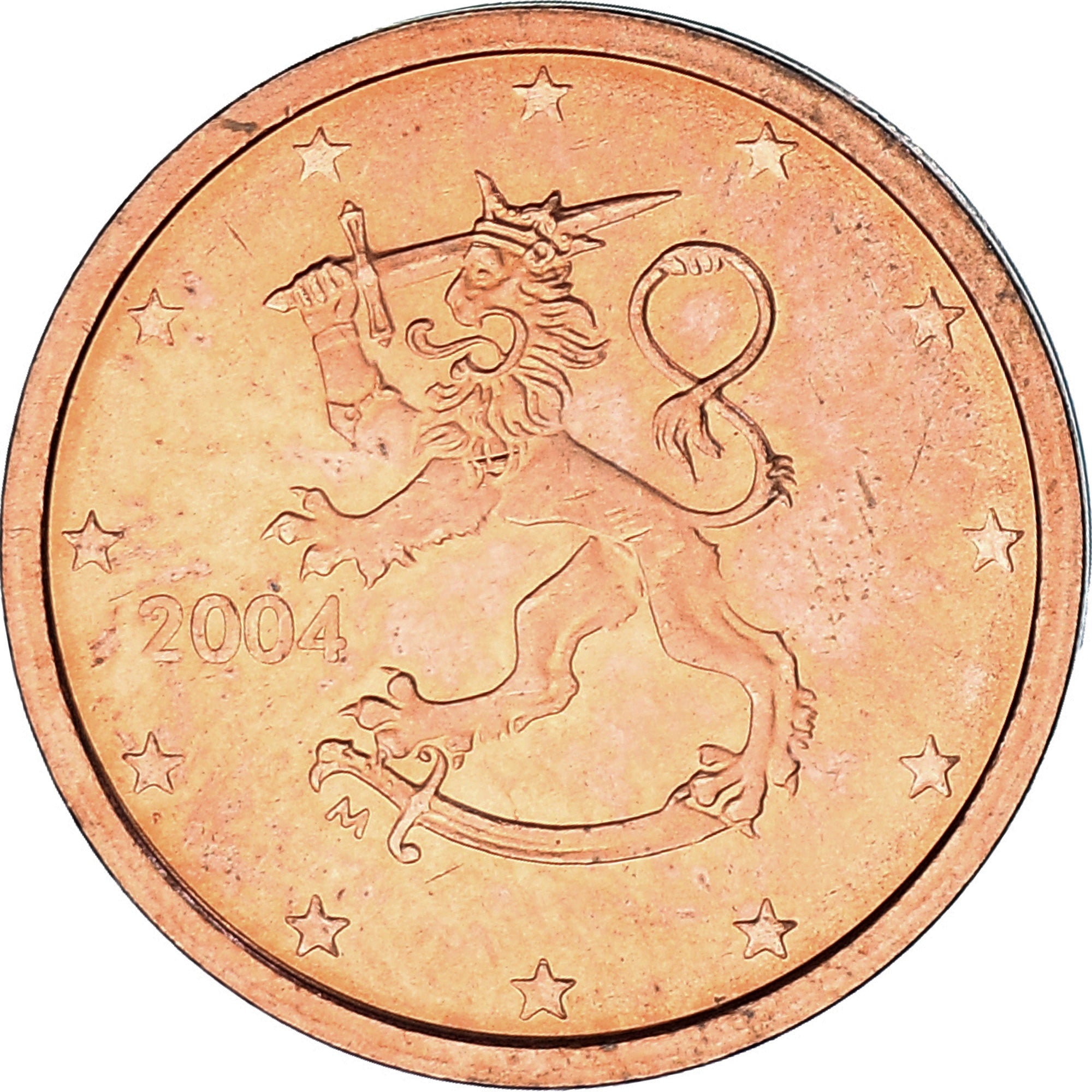 Finnland, 2 Euro Cent, 2004, Vantaa, VZ, Copper Plated Steel, KM:99