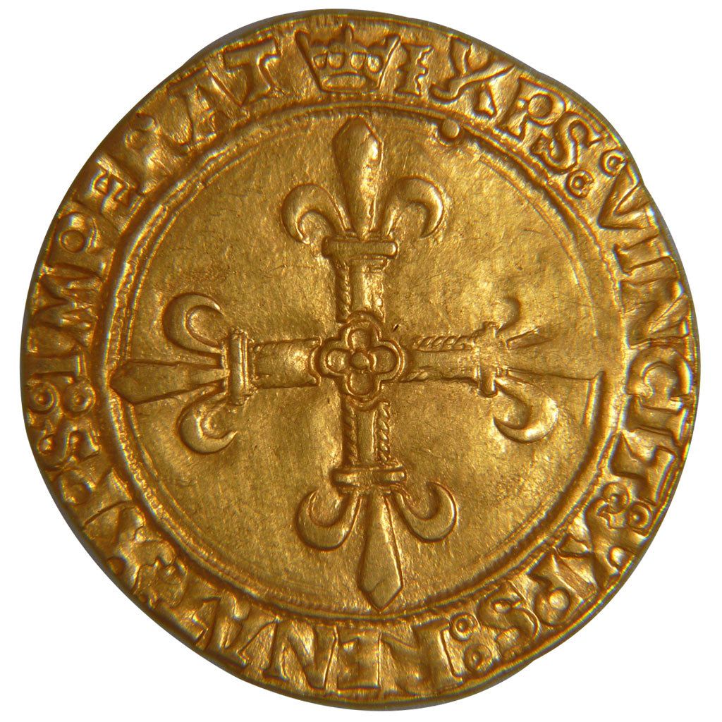 FRANCE, Ecu d'or, Cremieu, AU(50-53), Gold, Duplessy #782, 3.40