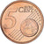 França, 5 Euro Cent, 2013, Paris, MS(63), Aço Cromado a Cobre, KM:1284