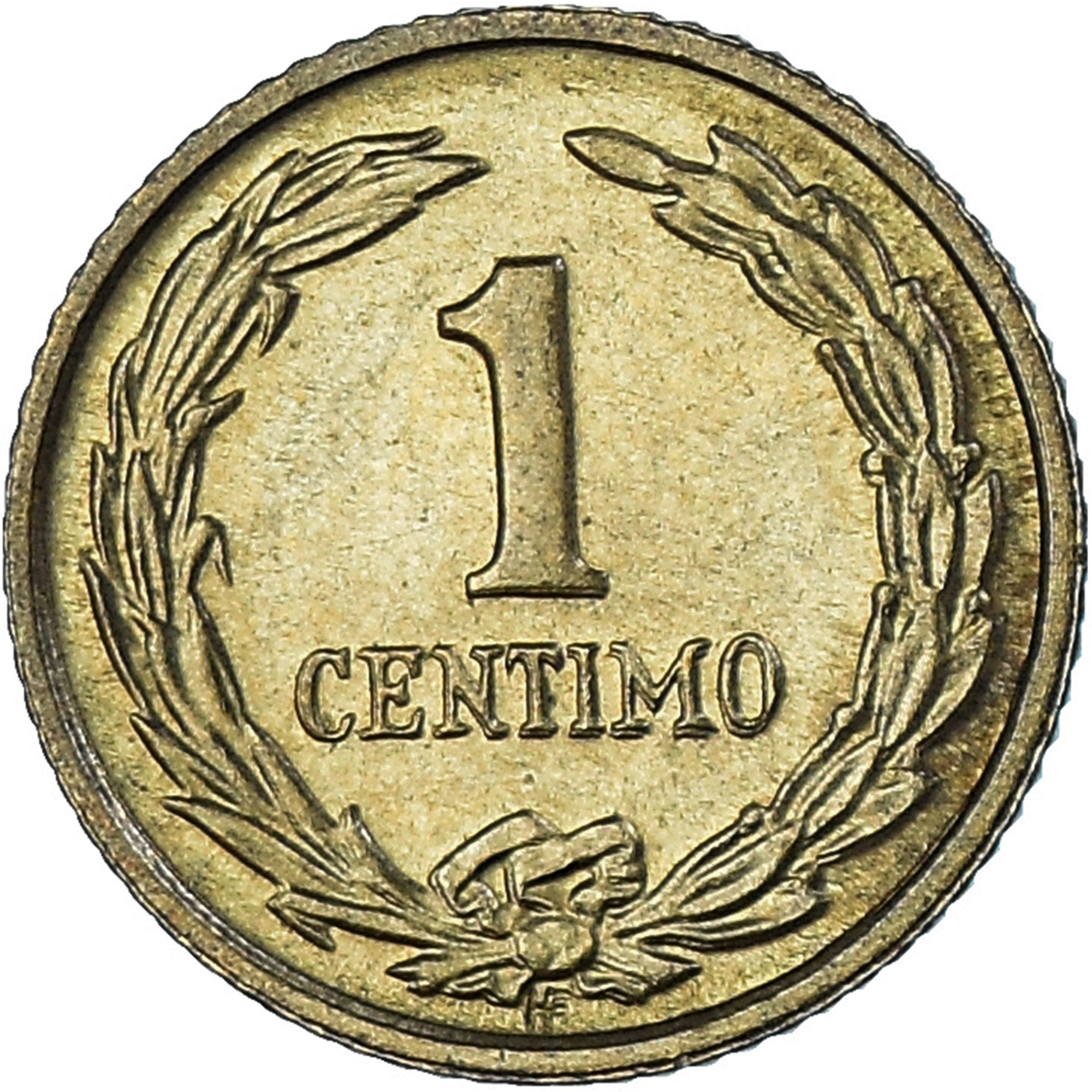 Coin, Paraguay, Centimo, 1950, AU(55-58), Aluminum-Bronze, KM:20