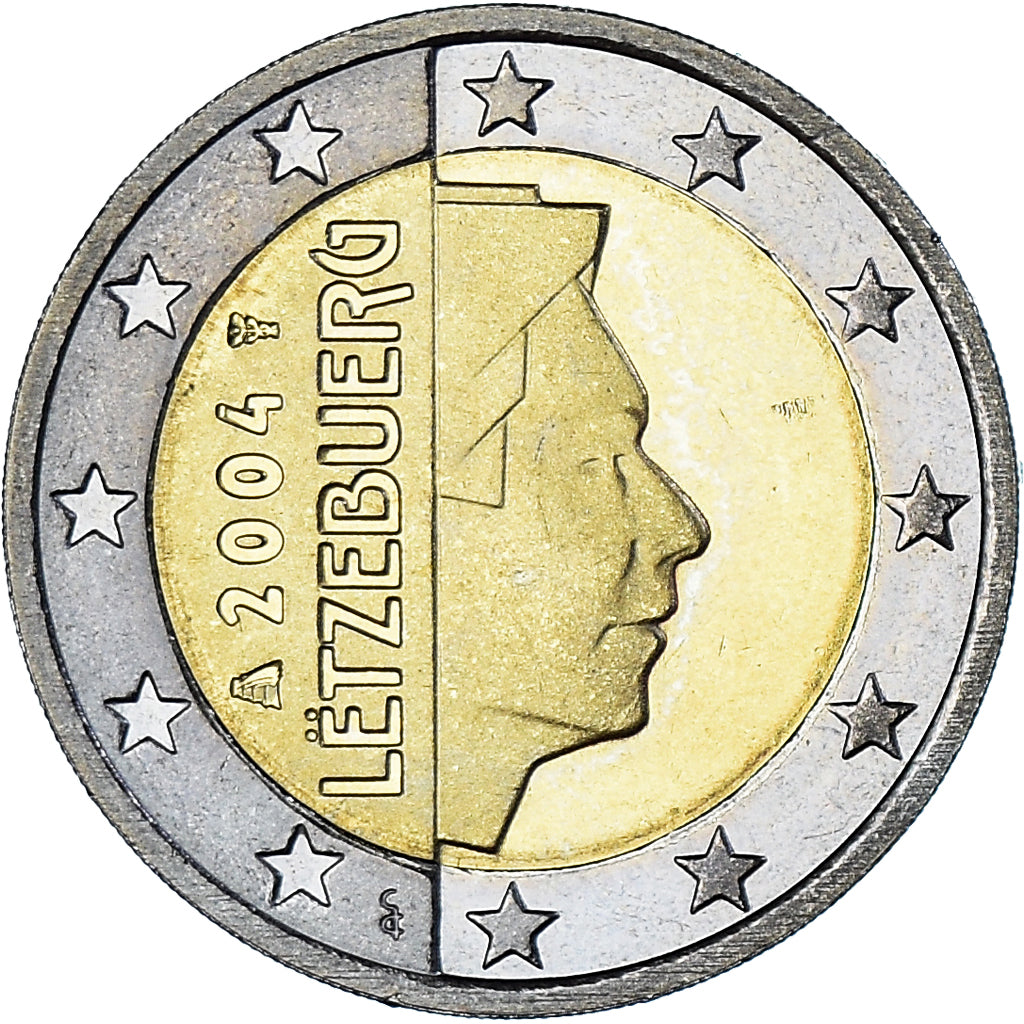 Luxemburgo, 2 Euro, 2004, Utrecht, MS(65-70), Bimetálico, KM:82