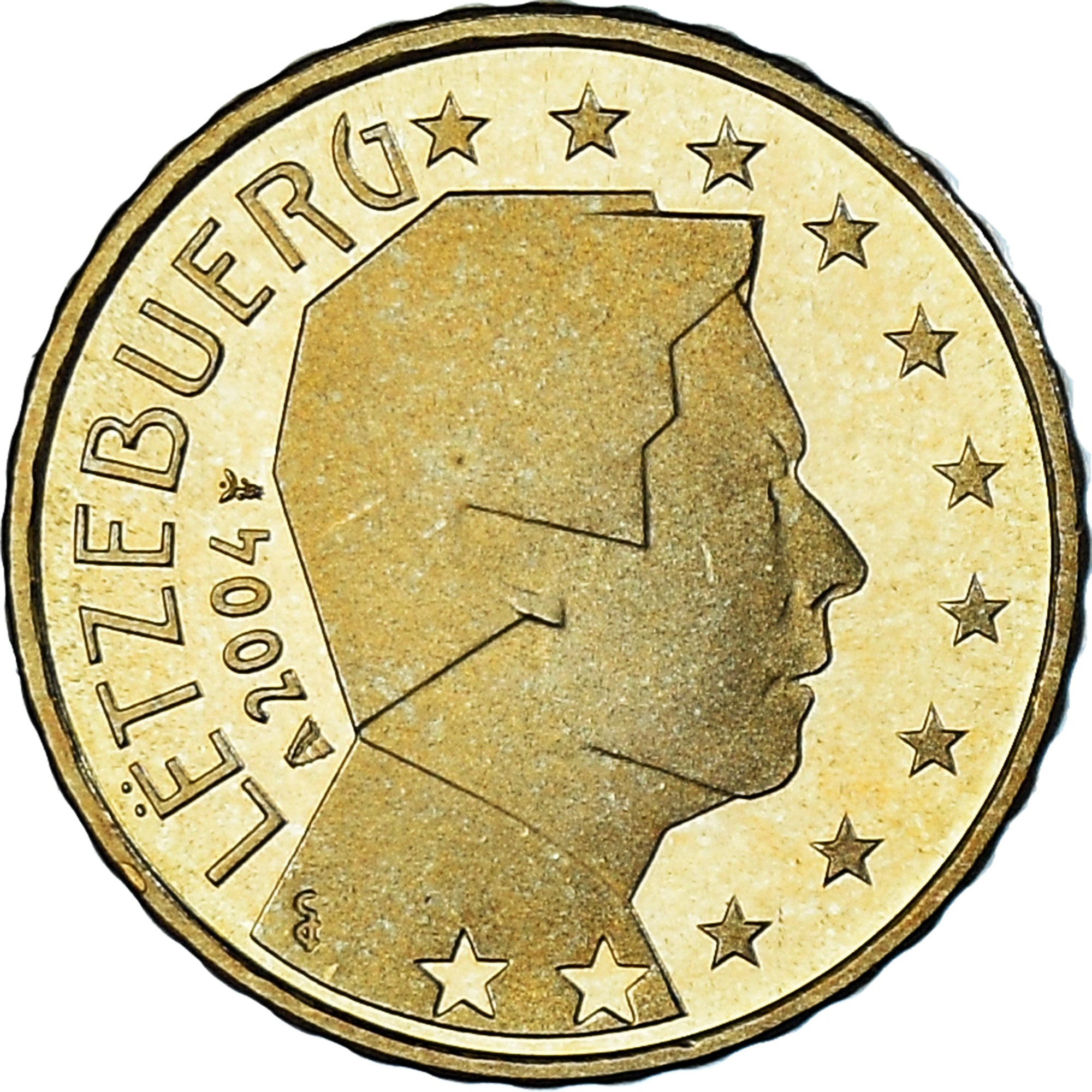 Luxemburgo, 10 Euro Cent, 2004, Utrecht, FDC, Latón, KM:78