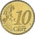 Luxemburgo, 10 Euro Cent, 2004, Utrecht, AU(55-58), Latão, KM:78