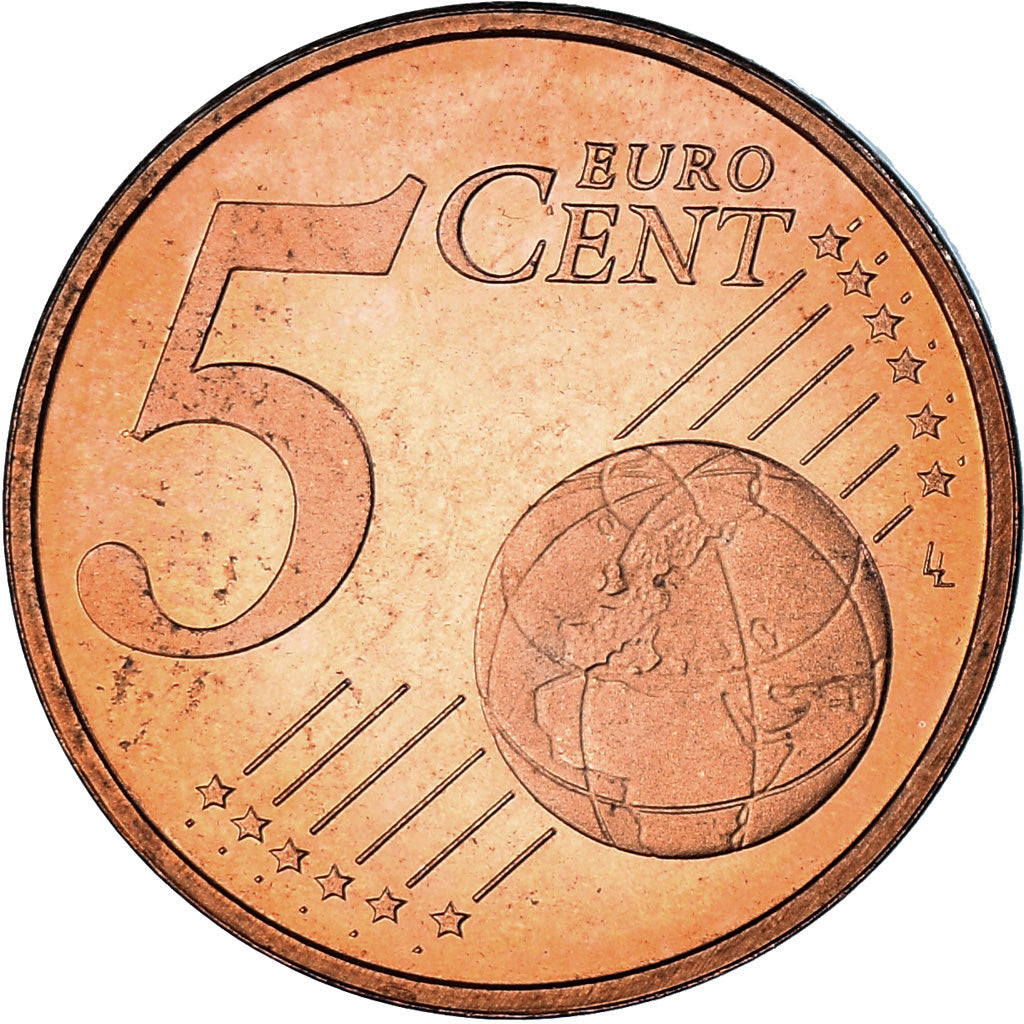 Luxemburg, 5 Euro Cent, 2004, SS, Copper Plated Steel, KM:77