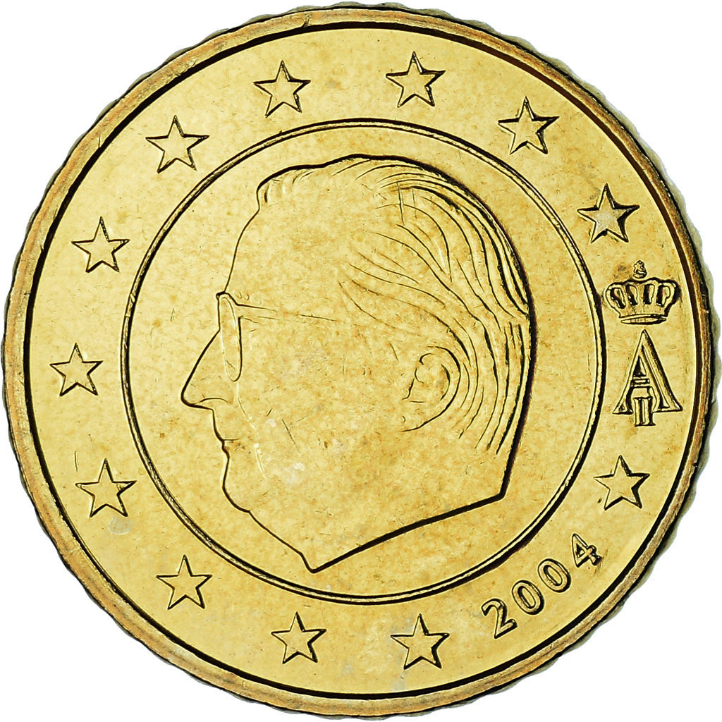Belgien, 50 Euro Cent, 2004, Brussels, STGL, Messing, KM:229