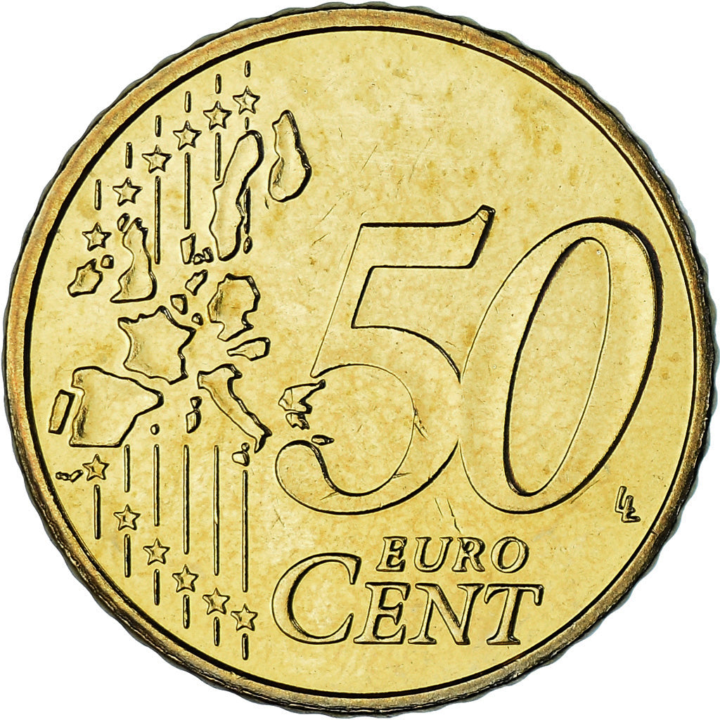 Belgien, 50 Euro Cent, 2004, Brussels, STGL, Messing, KM:229