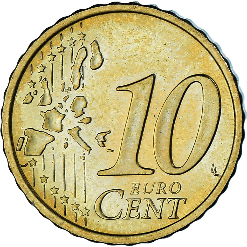 Finlandia, 10 Euro Cent, 2006, Vantaa, MS(63), Mosiądz, KM:101