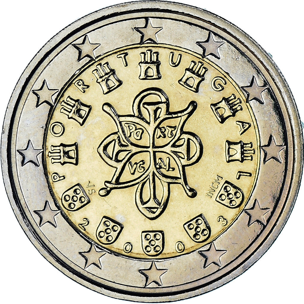 Portugal, 2 Euro, 2003, Lisbon, MS(65-70), Bi-Metallic, KM:747