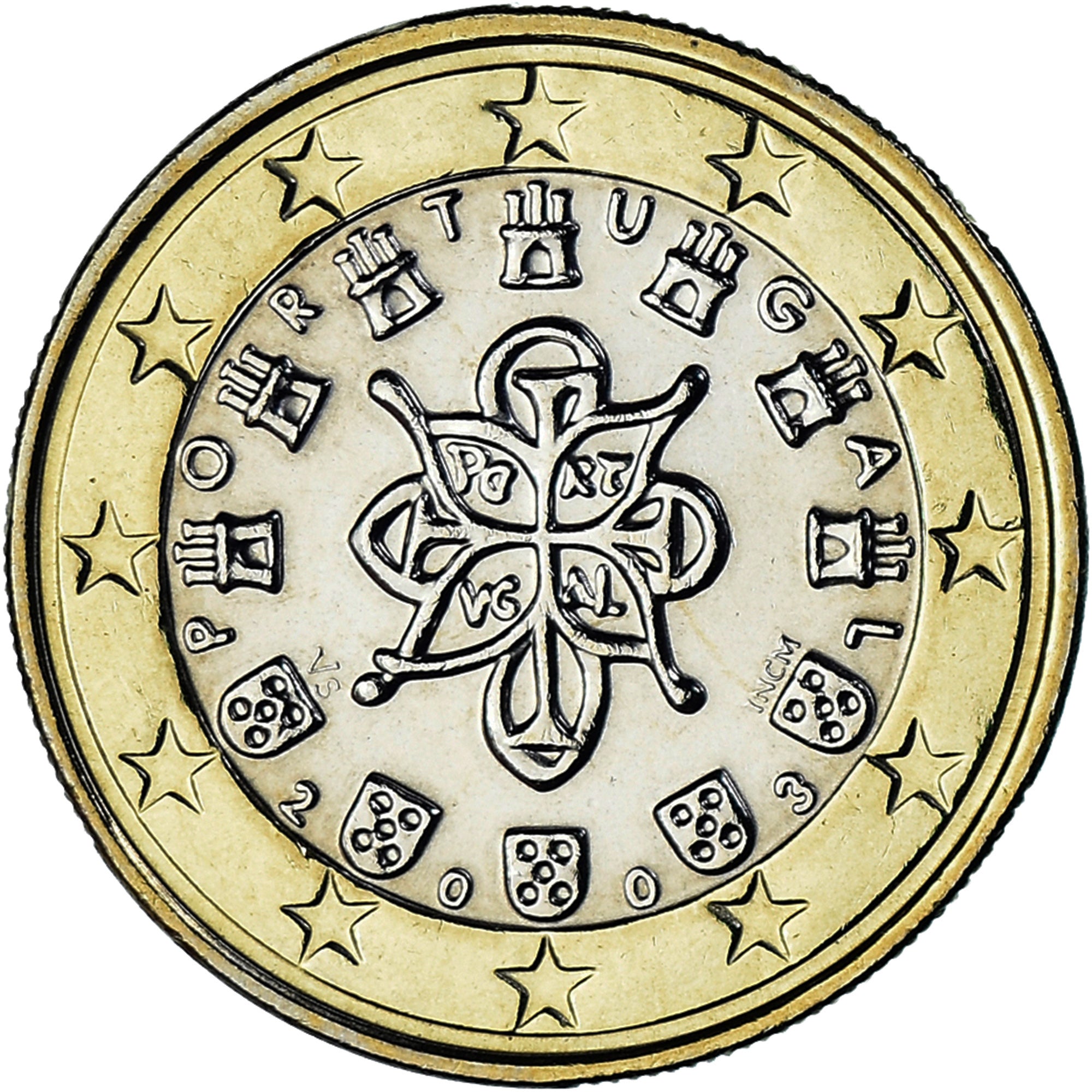Portugal, Euro, 2003, Lisbon, MS(65-70), Bi-Metallic, KM:746