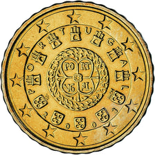 Portugal, 10 Euro Cent, 2003, Lisbon, MS(63), Brass, KM:743