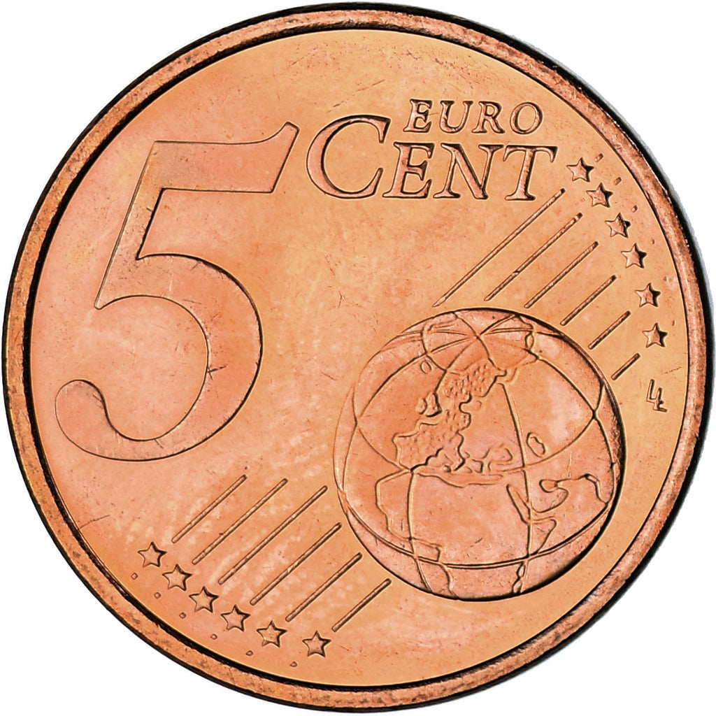 Spain, 5 Euro Cent, 2008, Madrid, MS(63), Copper Plated Steel, KM:1042