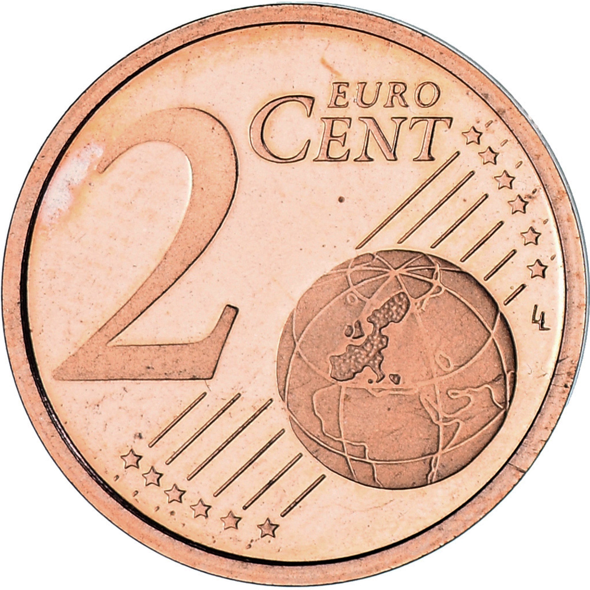 Germany, 2 Euro Cent, 2018, Stuttgart, BE, MS(65-70), Copper Plated Steel