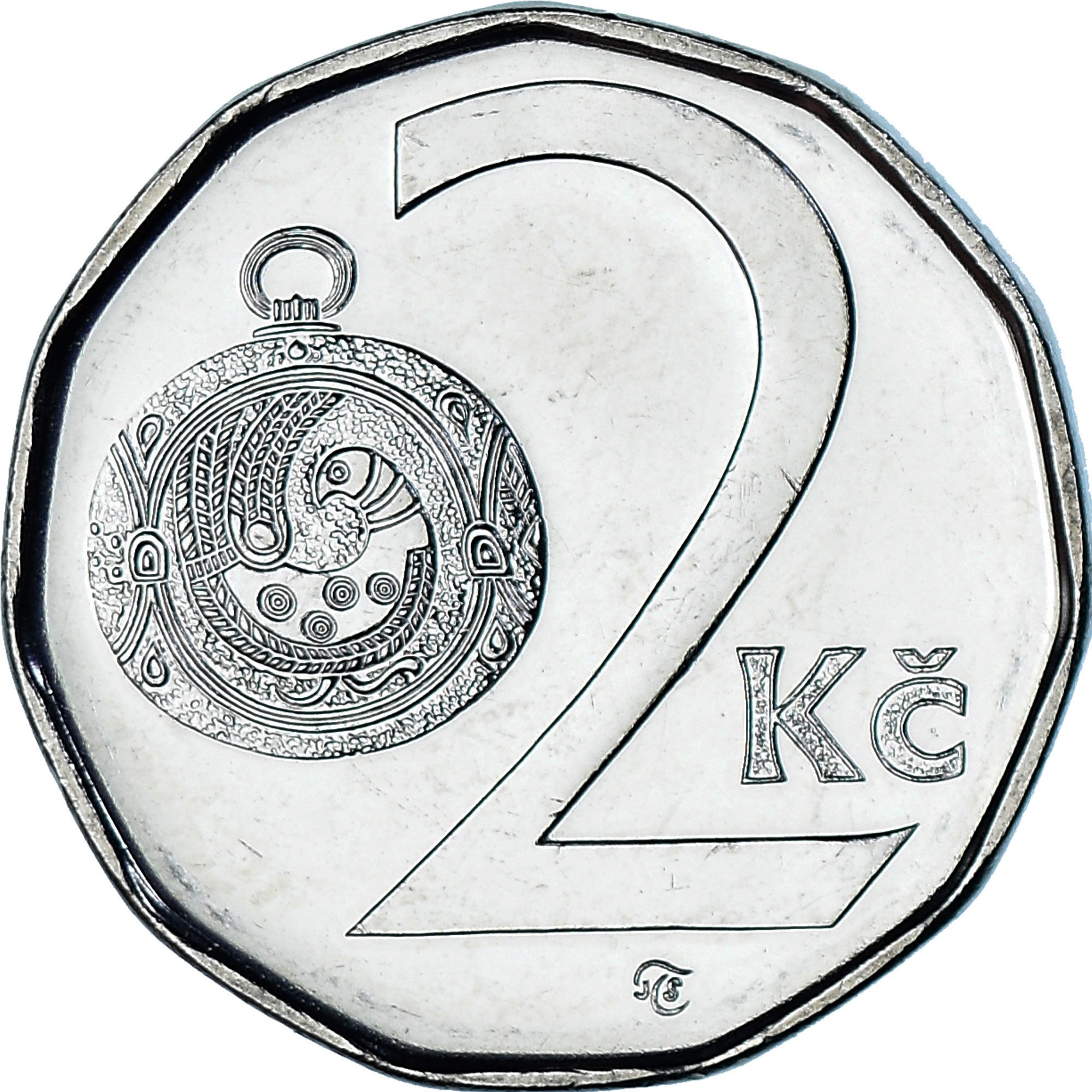 Münze, Tschechische Republik, 2 Koruny, 2004, UNZ, Nickel plated steel, KM:9