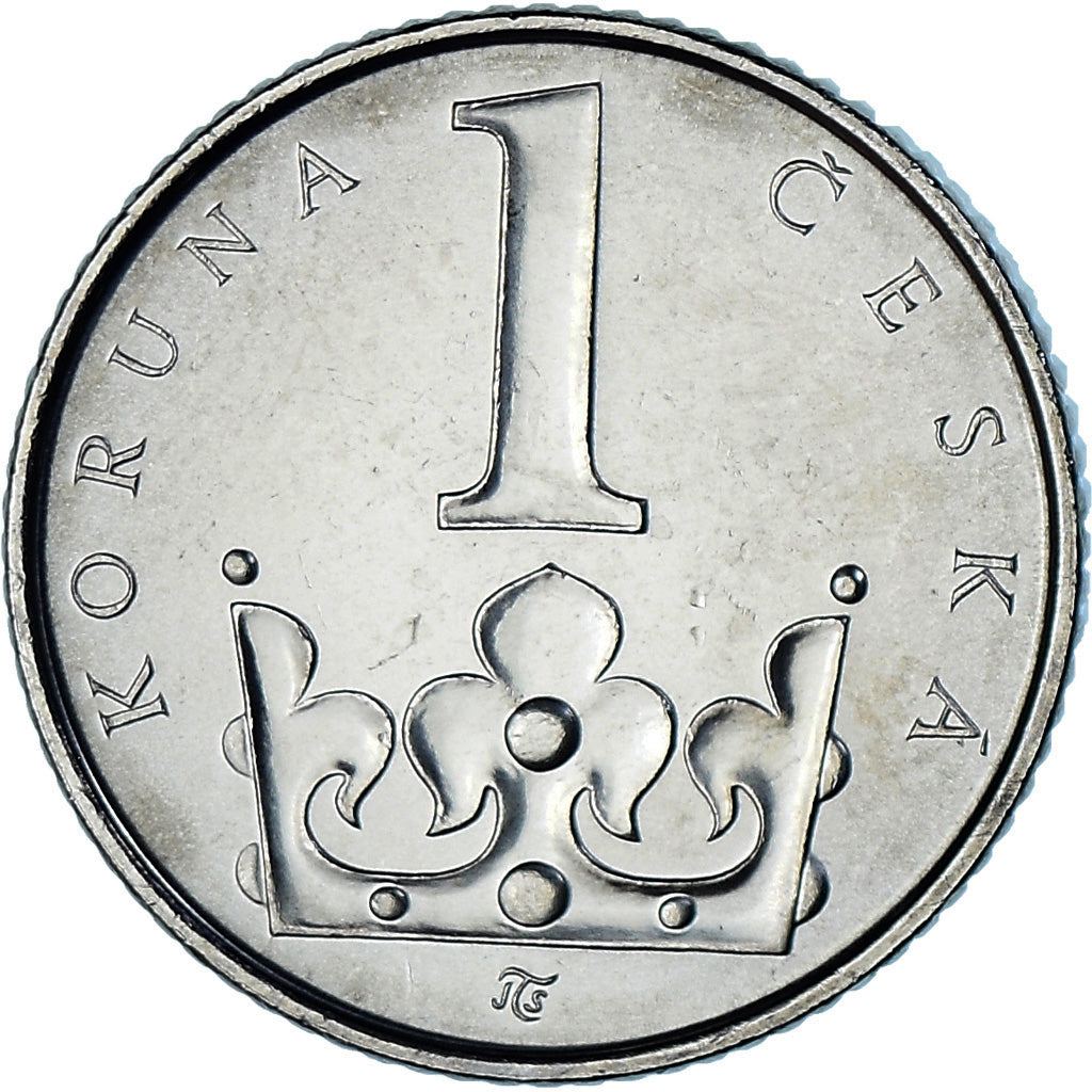 Moeda, República Checa, Koruna, 2001, MS(63), Aço Niquelado, KM:7