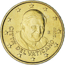 VATICAN CITY, 50 Euro Cent, 2010, Rome, MS(63), Brass, KM:387