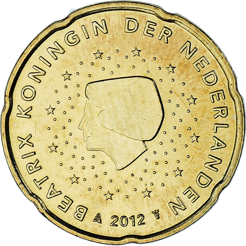 Paesi Bassi, 20 Euro Cent, 2012, Utrecht, BU, SPL, Ottone, KM:269