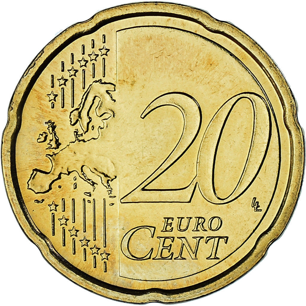 Paesi Bassi, 20 Euro Cent, 2012, Utrecht, BU, SPL, Ottone, KM:269