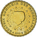 Netherlands, 10 Euro Cent, 2012, Utrecht, MS(63), Brass, KM:268