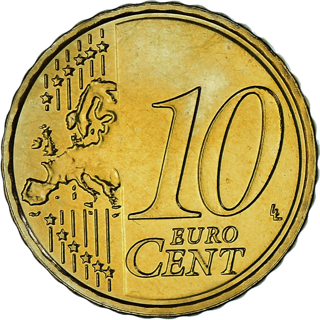 Niederlande, 10 Euro Cent, 2012, Utrecht, UNZ, Messing, KM:268