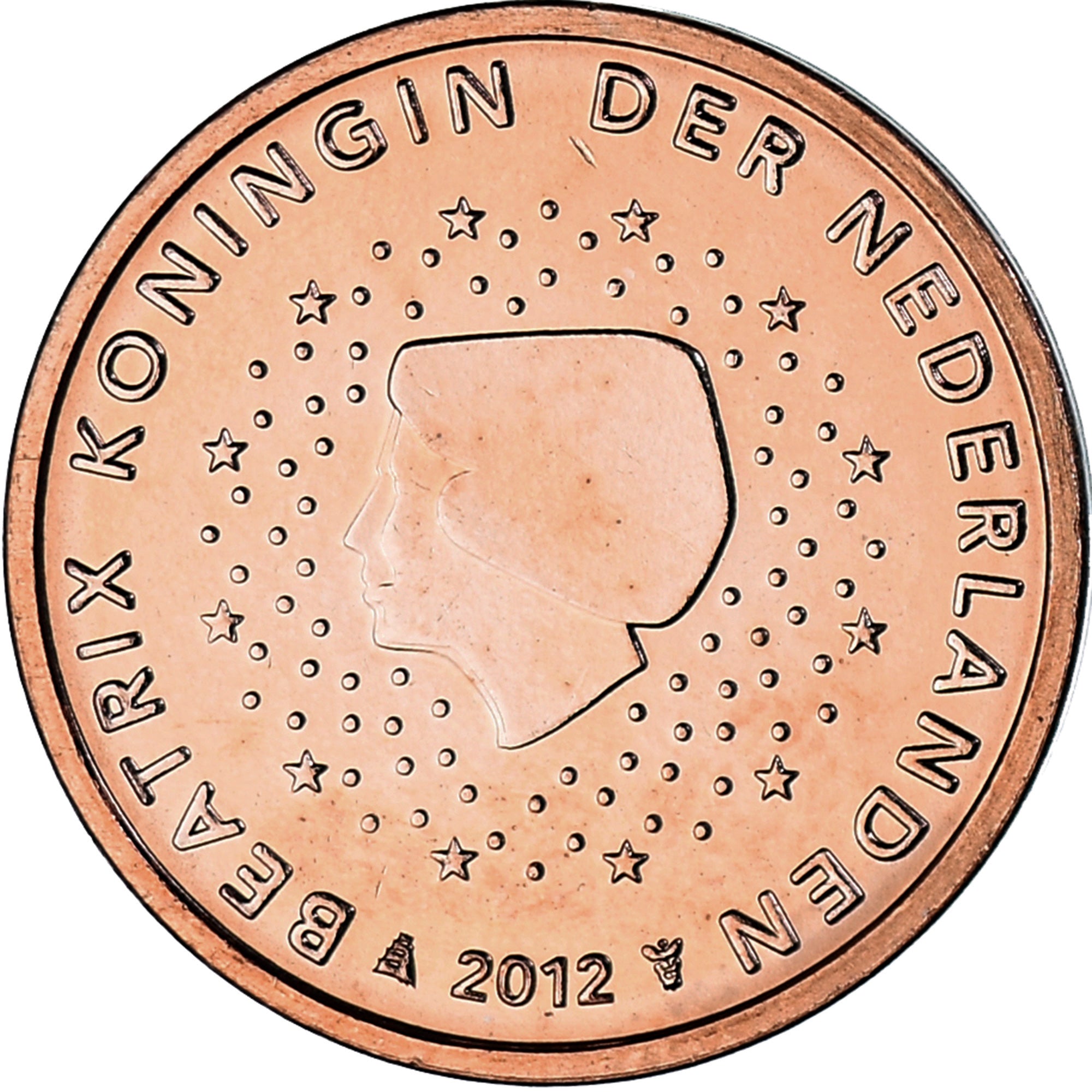 Niederlande, 2 Euro Cent, 2012, Utrecht, UNZ, Copper Plated Steel, KM:235