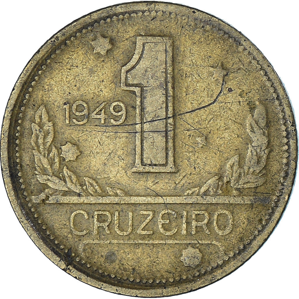 Moneta, Brasile, Cruzeiro, 1949, BB, Alluminio-bronzo, KM:558