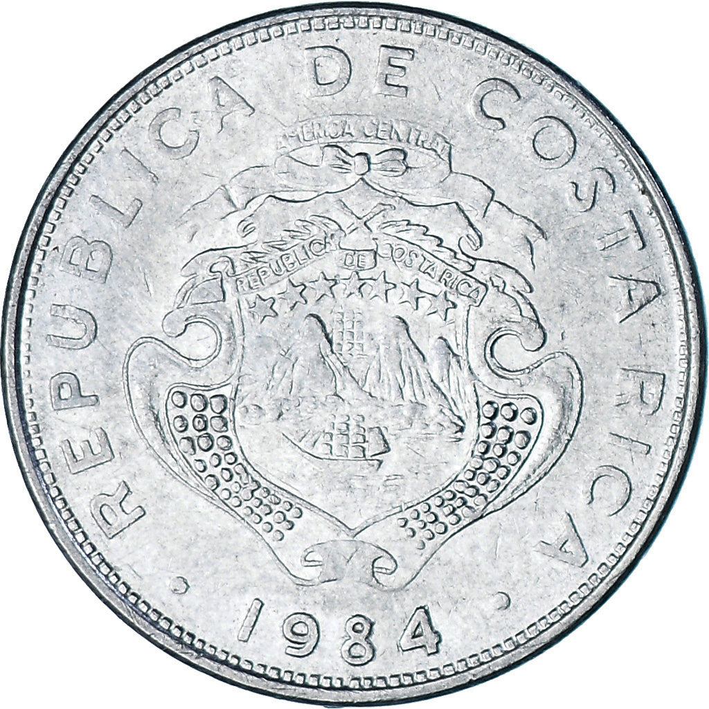 Coin, Costa Rica, Colon, 1984, EF(40-45), Stainless Steel, KM:210.1
