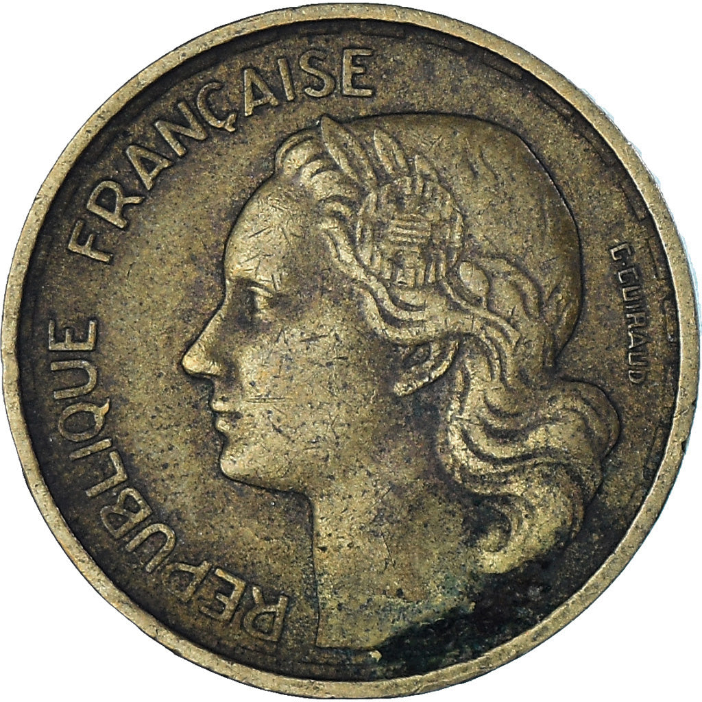 Munten, Frankrijk, Guiraud, 10 Francs, 1954, Beaumont - Le Roger, FR+