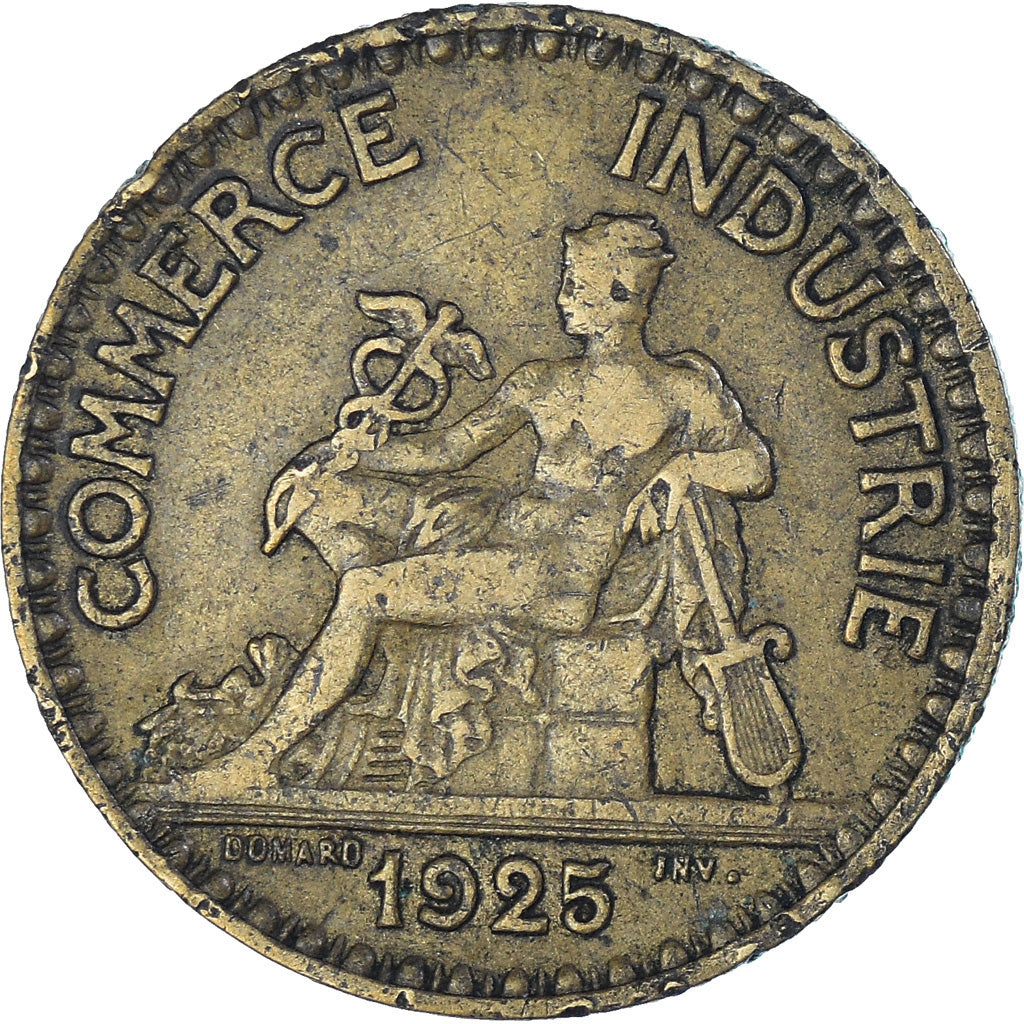 Munten, Frankrijk, 2 Francs, 1925, FR, Aluminum-Bronze, KM:877, Gadoury:533