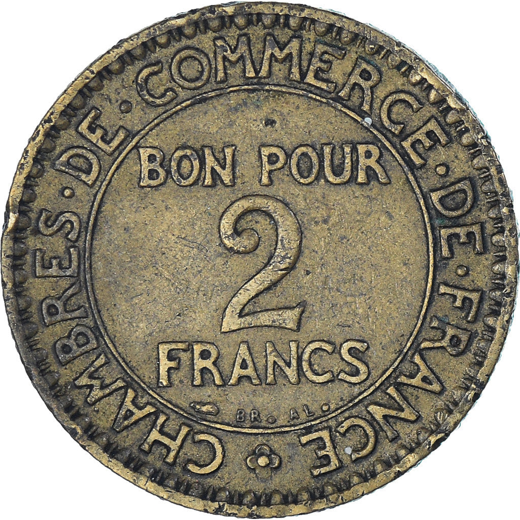 Munten, Frankrijk, 2 Francs, 1925, FR, Aluminum-Bronze, KM:877, Gadoury:533