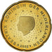 Netherlands, 20 Euro Cent, 2002, Utrecht, MS(65-70), Brass, KM:238