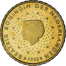 Netherlands, 10 Euro Cent, 2002, Utrecht, MS(65-70), Brass, KM:237