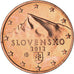 Eslováquia, 5 Euro Cent, 2012, Kremnica, BU, MS(65-70), Aço Cromado a Cobre