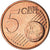 Słowacja, 5 Euro Cent, 2012, Kremnica, BU, MS(65-70), Miedź platerowana