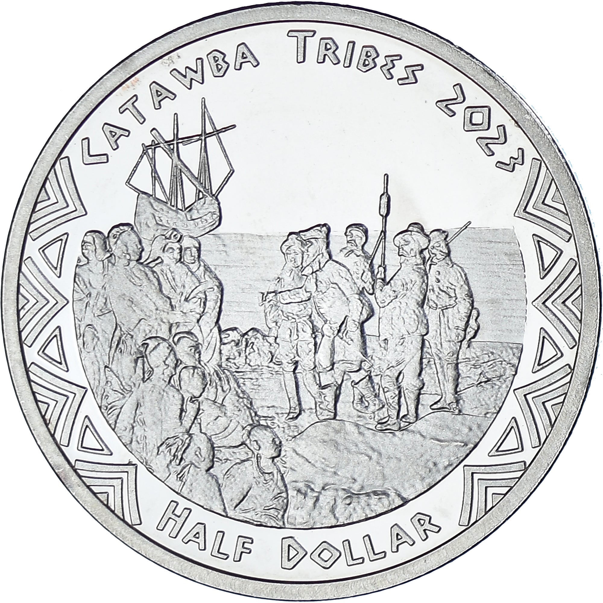 Coin, United States, Half Dollar, 2023, Catawba tribes.BE, MS(63), Cupronickel