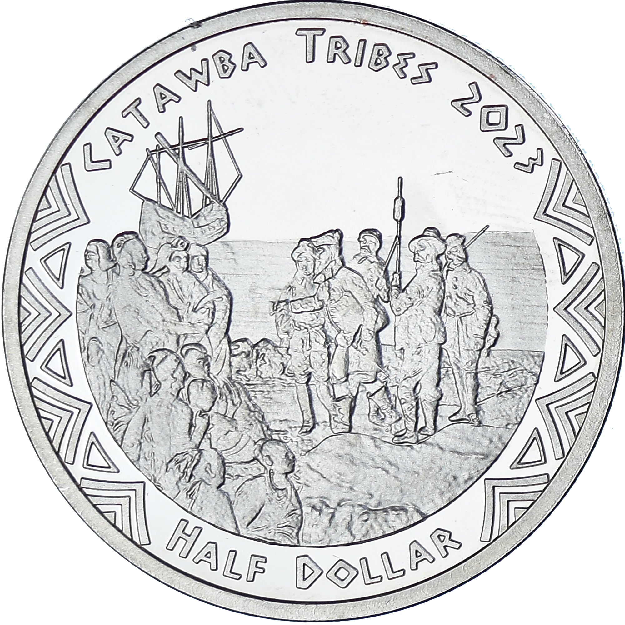 Coin, United States, Half Dollar, 2023, Catawba tribes.BE, MS(63), Cupronickel
