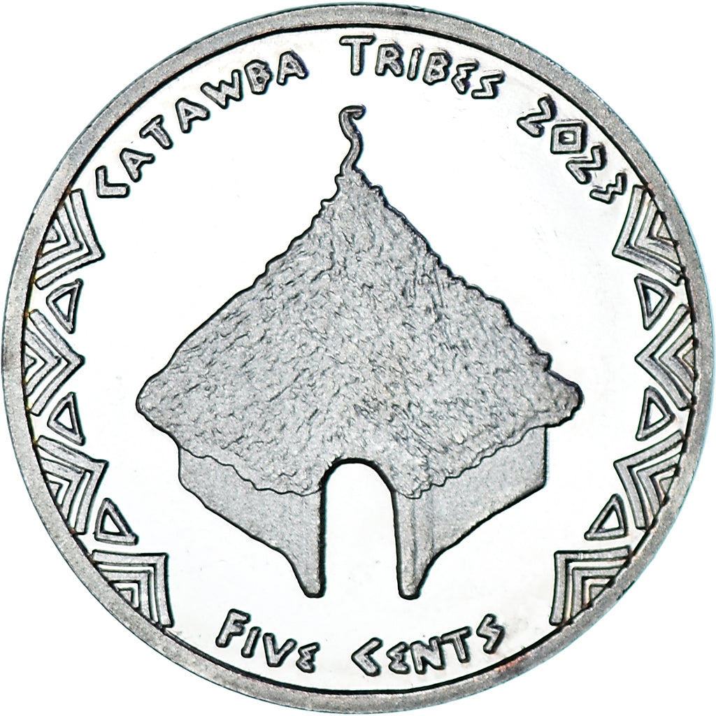 Moeda, Estados Unidos da América, 5 Cents, 2023, Catawba tribes.BE, MS(63)