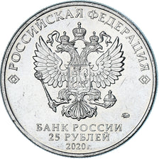 Coin, Russia, 25 Roubles, 2020, MS(63), Cupro Nickel