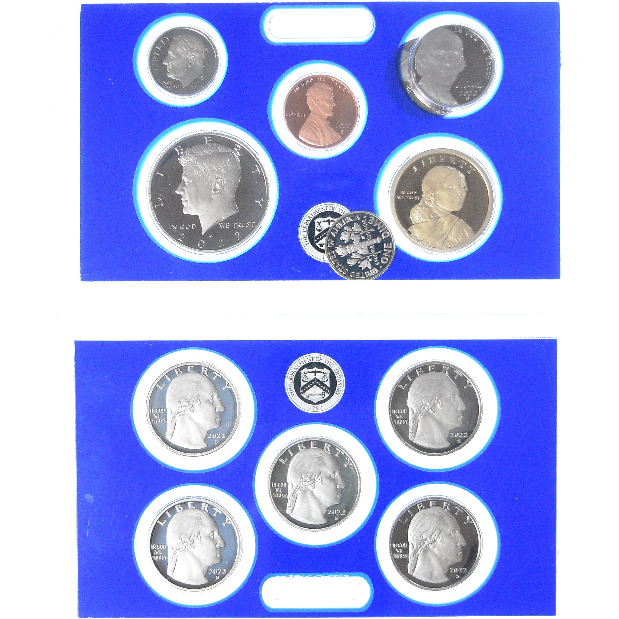 Moeda, Estados Unidos da América, 2 Coffrets - 10 monnaies, 2022, San
