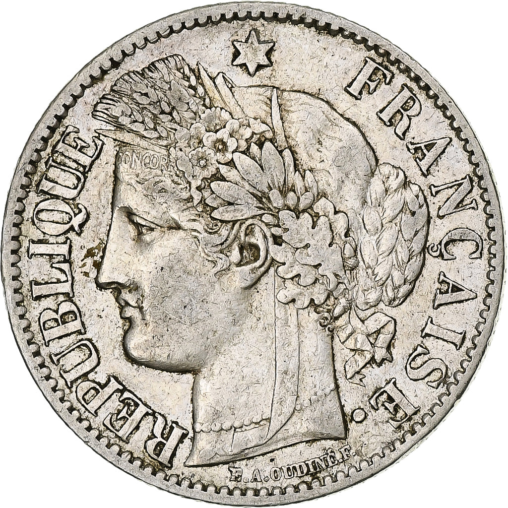 Frankrijk, 2 Francs, Cérès, 1895, Paris, Zilver, ZF, Gadoury:530a, Le
