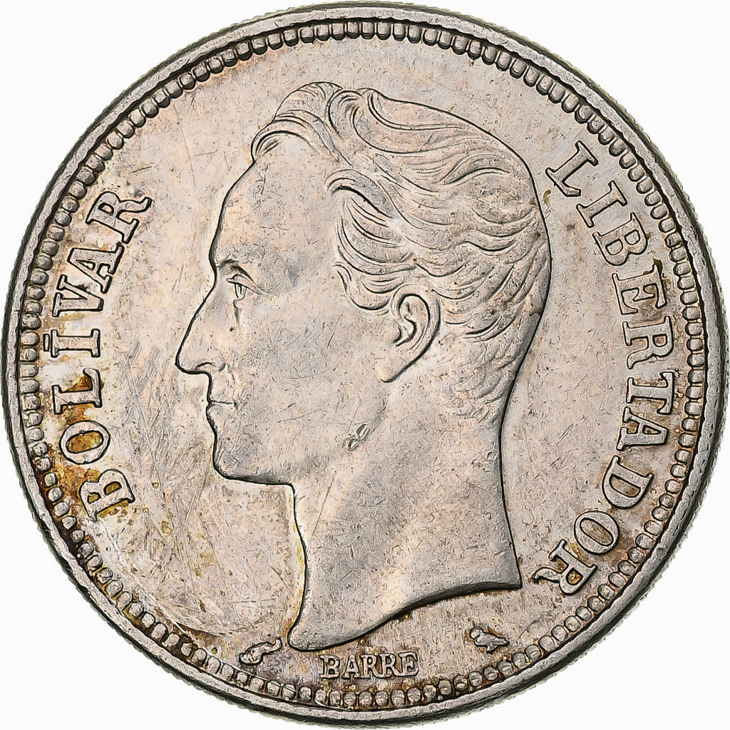 Monnaie, Venezuela, 2 Bolivares, 1960, SUP, Argent, KM:A37