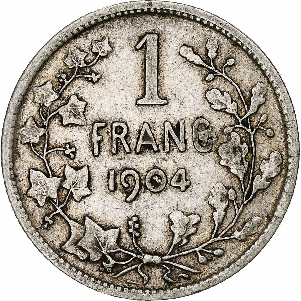 Coin, Belgium, Franc, 1904, VF(20-25), Silver, KM:56.1