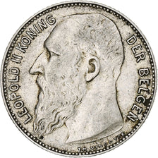Coin, Belgium, Leopold II, Franc, 1909, VF(30-35), Silver, KM:57.1