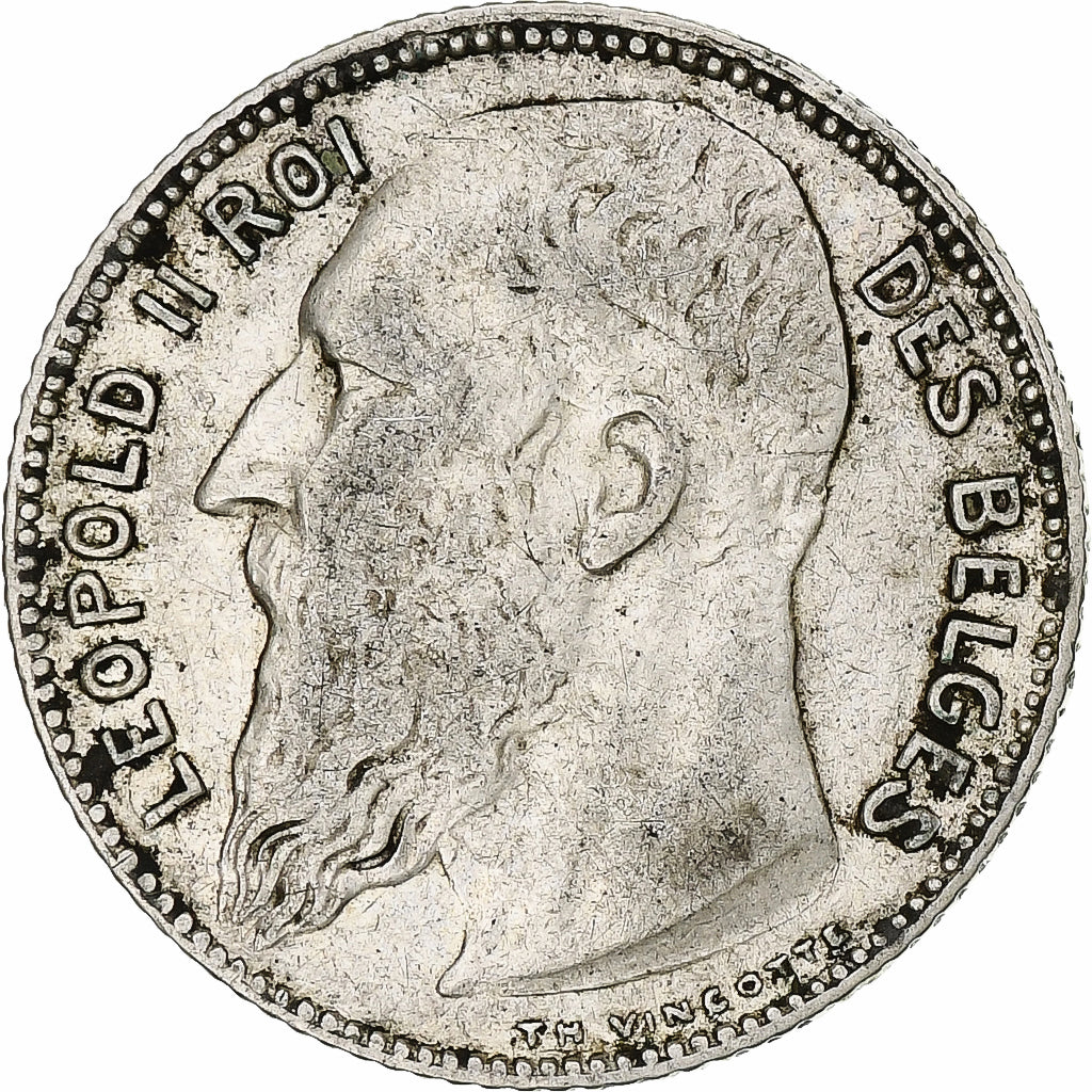 Münze, Belgien, Franc, 1909, legende en francais, S, Silber, KM:56.1