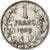Monnaie, Belgique, Franc, 1909, legende en francais, TB, Argent, KM:56.1