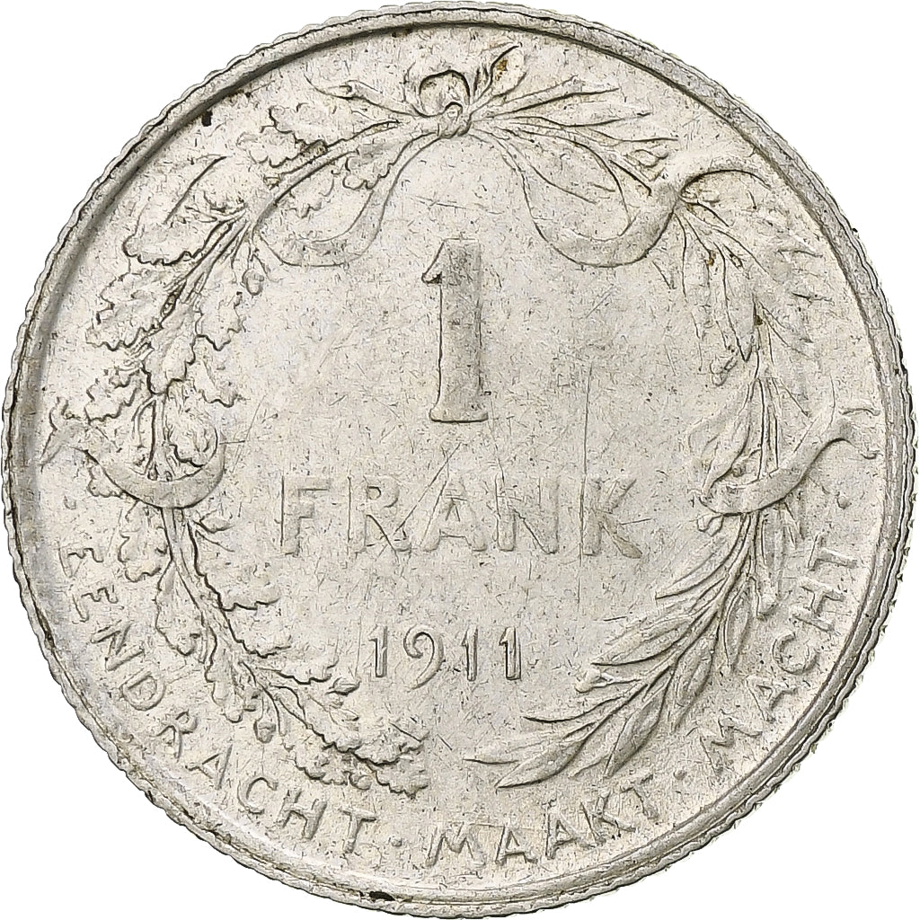 Coin, Belgium, Franc, 1911, VF(30-35), Silver, KM:72
