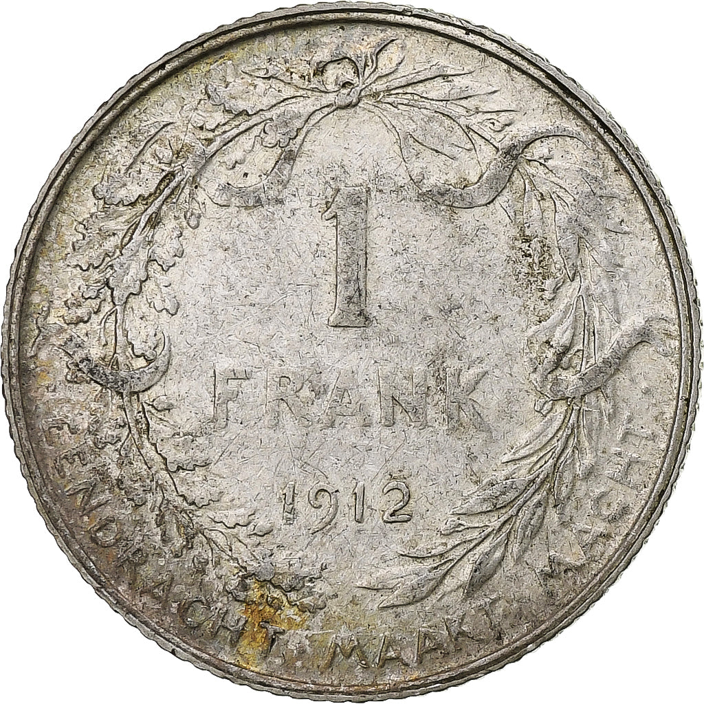Coin, Belgium, Franc, 1912, VF(30-35), Silver, KM:73.1