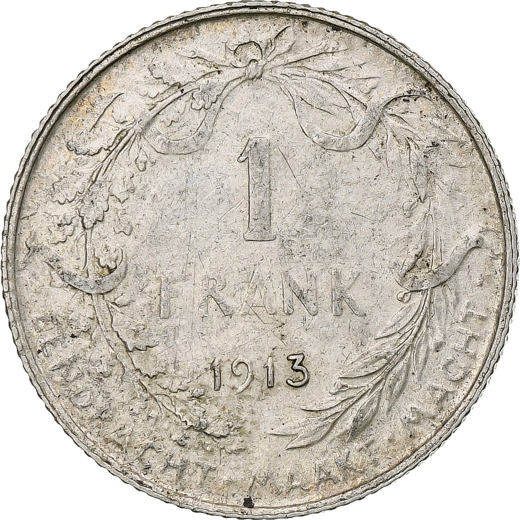Coin, Belgium, Franc, 1913, VF(20-25), Silver, KM:73.1