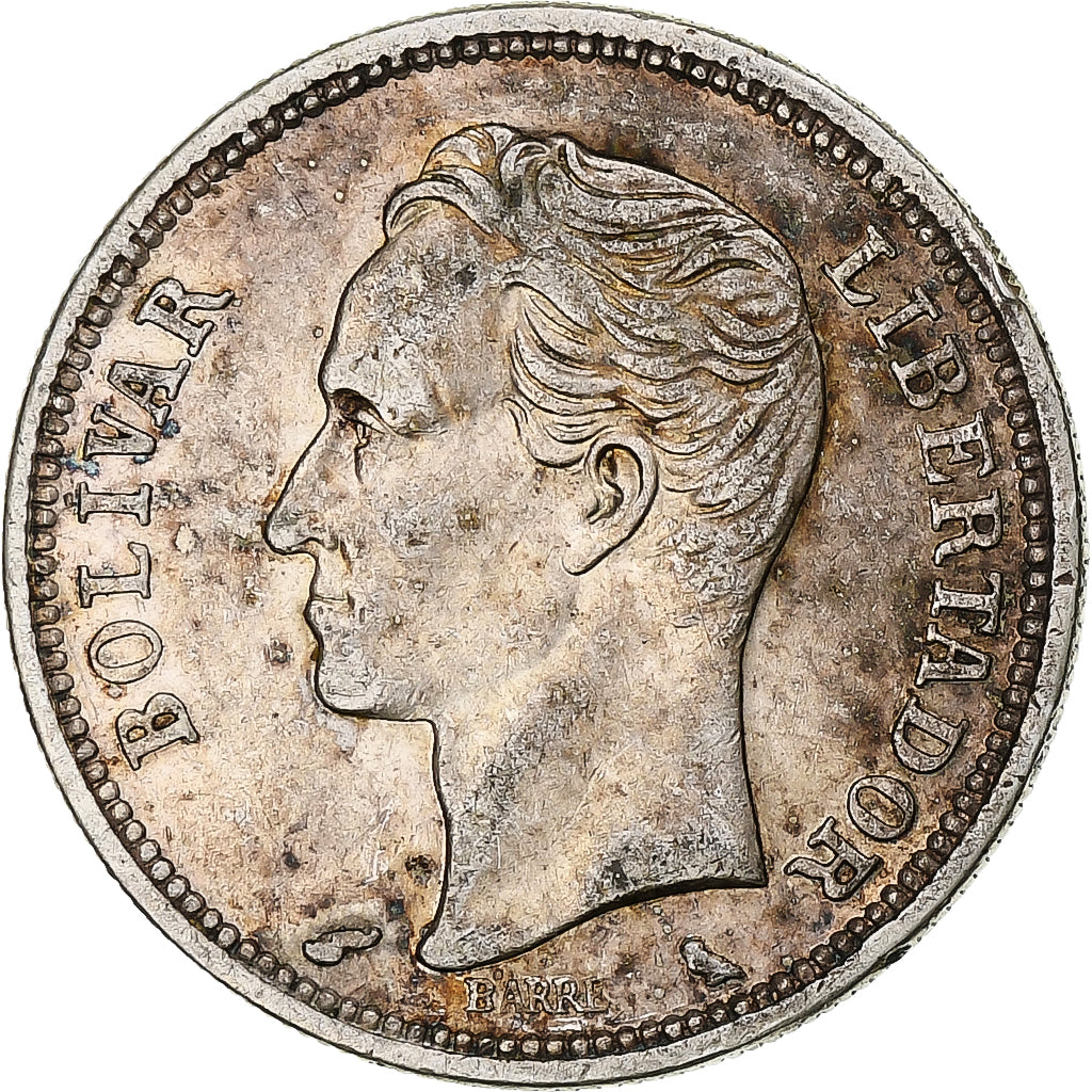 Monnaie, Venezuela, Bolivar, 1960, TTB+, Argent, KM:37a