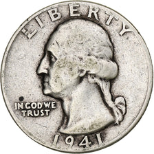 Coin, United States, Washington Quarter, Quarter, 1941, U.S. Mint, Philadelphia
