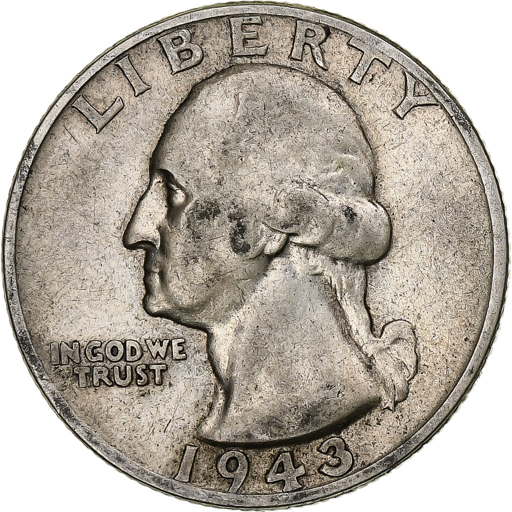 Moeda, Estados Unidos da América, Washington Quarter, Quarter, 1943